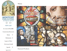 Tablet Screenshot of montfortpublications.com
